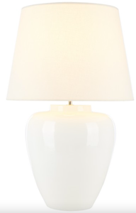lot 608 image: Safavieh Korra Table Lamp in White