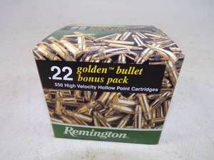 Remington .22 LR Golden Bullet Bonus Pack 550 rounds  Ammunition