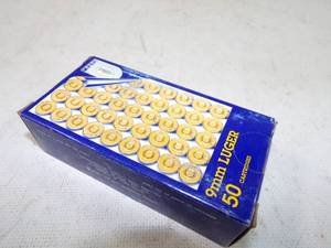 9mm Luger 50 Cartridges of Ammunition