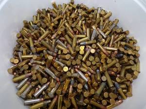 .22 LR Bullet Half Pail 12 pounds approximately 1500 Rounds Ammunition