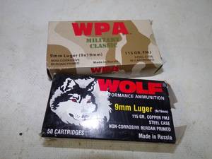 100 Rounds 9mm Luger Ammunition