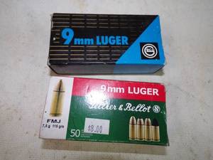 100 Rounds 9mm Luger Ammunition