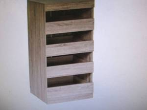 21.38 in. W Brown Freestanding Stac...