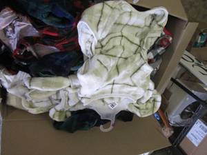 box of overstock dog clothes...