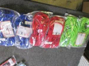6 30 foot dog leashes red, bulue, ...