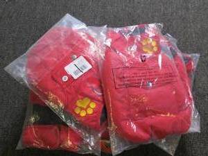 10 dog coats...