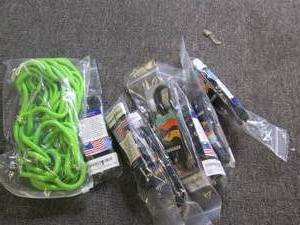 8 dog collars and a 30 foot leash...