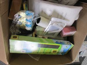 box of misc overstock...