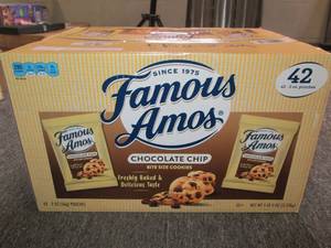 case of famous amos chocolate chip ...