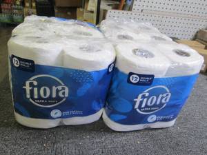2 fiora 12 packs of toilet paper...