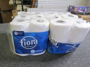 2 fiora 12 double roll toilet paper...