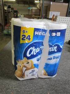 2 packages of charmin toilet paper ...