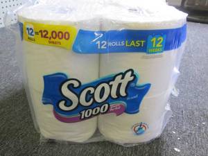 package of scott 12 rolls of toilet...