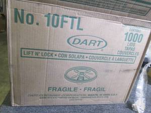 case of dart lids 1000 in case...