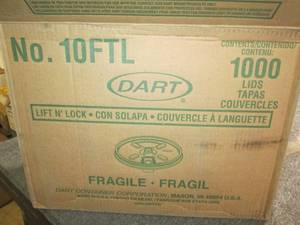 case of dart lids 1000 in case...