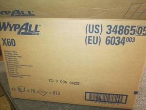 case of wypall x60 12x 76 912...