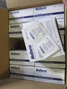 case of 10 medsource alcohol prep p...