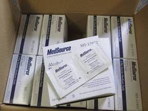 case of 10 medsource alcohol prep p...