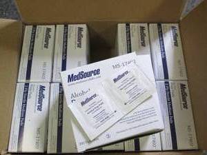 case of 10 medsource alcohol prep p...