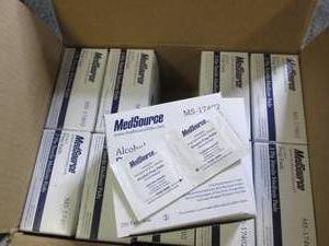 case of 10 medsource alcohol prep p...