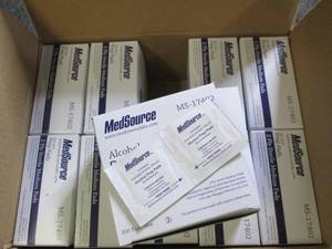case of 10 medsource alcohol prep p...