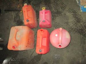 5 gas cans...