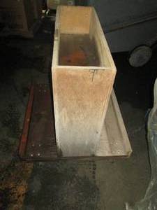 wood cart on wheels...