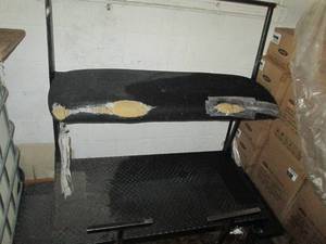 metal bench...