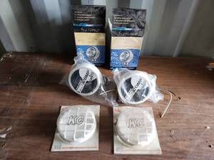 Lot of 2 Explorer ProComp 6 Round Competition Stainless Driving Lights with KC Covers