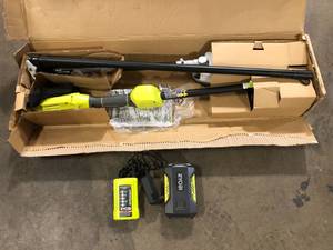 40V 10 in. Cordless Battery Attachment Capable Pole Saw with 2.0 Ah Battery and Charger by RYOBI  Customer Returns See Pictures