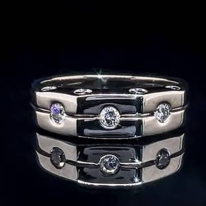 Inspired by Cartier Design, 0.30 carat Diamond Trending Nailhead Screw Ring in 14k White Gold VIDEO
