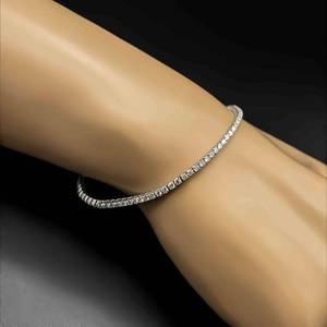 Brand New Gorgeous 5.00 ctw Diamond Tennis Bracelet in 14k White Gold $12,500 Retail VIDEO
