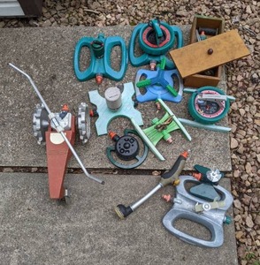 lot 121 image: Various Sprinklers and Hose Nozzles
