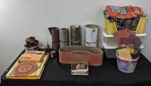 lot 128 image: Sanding Supplies Sandpaper, Steel Wool, and More