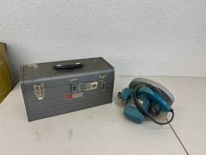 lot 216 image: Craftsman Tool Box & Makita Circular Saw