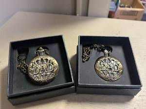 lot 241 image: Pair of New Element Dad Pocket Watches