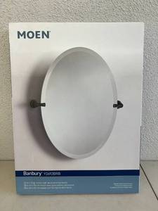 lot 349 image: Moen Banbury Mirror - Mediterranean Bronze Finish