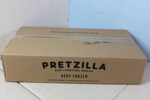 lot 344 image: Sealed Case of Pretzilla Soft Pretzel Bread Bites with 8 x 12 oz Tubs Best By 4242023