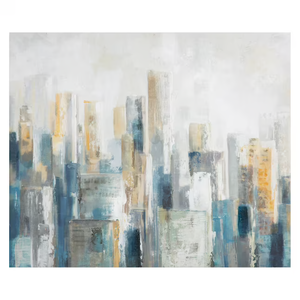lot 170 image: NEW - Origin 21 Canvas Framed 20-in H x 24-in W Cityscape Print on Canvas 843440143506 MSRP $29.98