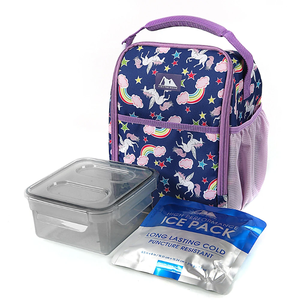 lot 101 image: NEW - Arctic Zone High-Performance Flip-Down Lunch Pack, Unicorn Sky WIce Pack 628319011540 MSRP $21.99