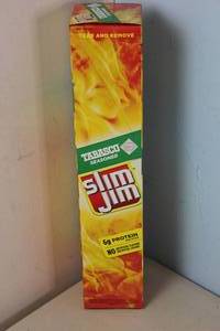 lot 406 image: 24 Tabasco Slim Jims Best By 6222023
