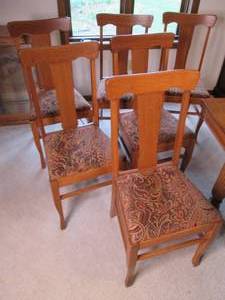 lot 13 image: Dining room chairs