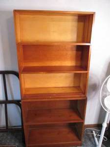 lot 136 image: Pair of Vintage book shelves.