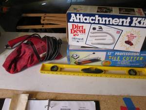 lot 180 image: Dirt Devil, Tile Cutter and more