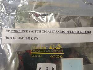 lot 46 image: HP Procurve Switch Gigabit SX Module J4113-60001