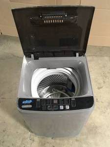 1.38 cu. ft. Full-Automatic Smart Home Top Load Washer, Washing Machine with Drain Pump, 17.7 lbs 10 Wash Program-Grey by JEREMY CASS  Customer Returns See Pictures
