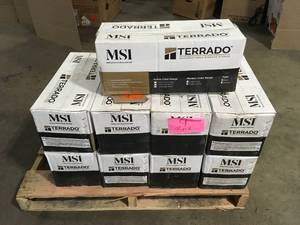 Pallet of Assorted Terrado Veneto Snow 9 in. x 19.5 in. Textured Cement Concrete Look Wall Tile (6 sq. ft.Case) by MSI (9 Boxes)   Customer Returns See Pictures