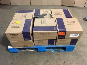 Pallet of Imperial Texture VCT 12 in. x 12 in. Classic Black Standard Excelon Commercial Vinyl Tile (45 sq. ft.  case) by Armstrong Flooring  (12 Boxes)Customer Returns See Pictures