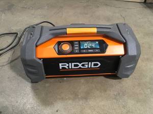 18V Hybrid Jobsite Radio with Bluetooth Wireless Technology (Tool Only) by RIDGID  Customer Returns See Pictures