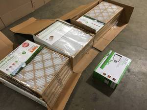 Lot with Assorted boxes of  Filters Customer Returns See Pictures